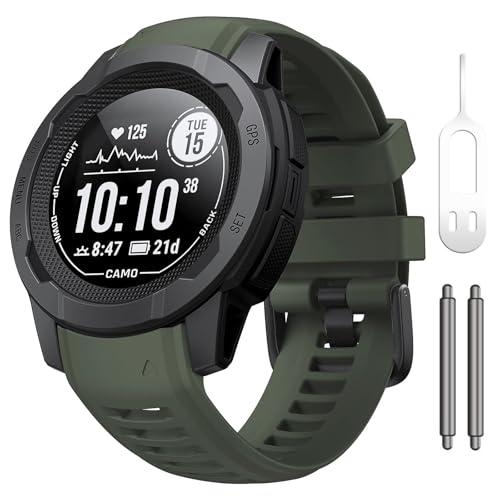 Bracelet Instinct 2 souple et résistant de 22 mm en silicone