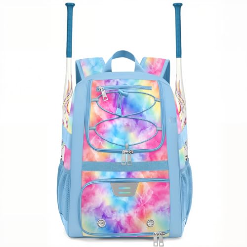 Image of Youth Baseball Bag - Softball Bag for Girls & Boys with Shoes Compartment, Bat Backpack for Baseball, T-Ball & Softball Equipment