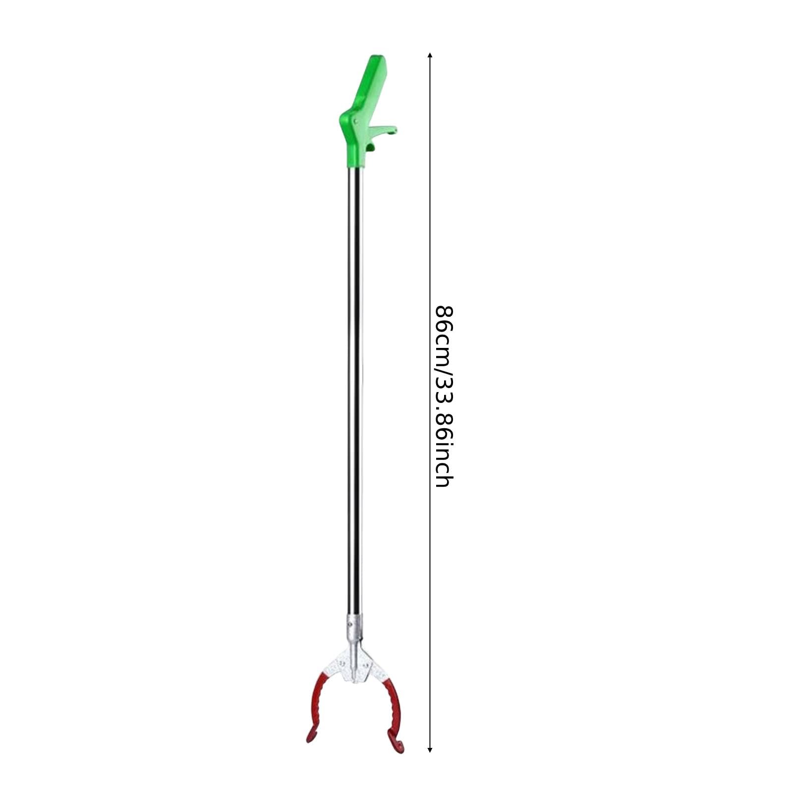 Herramienta alcance con pinza, brazo extensible, herramienta asistencia para alcanzar, recogedor basura portátil para limpieza ríos, 86cm