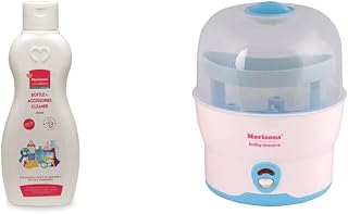 Morisons* babydreams THE CHOICE OF SMART MUMS Baby Dreams Bottle & Accessories Cleaner I 250 ML I Anti Bacterial Anti Fungal & Baby Dreams Quick Electric Sterilizer- 6 Bottles