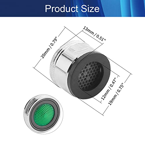 Juvielich 3Pcs 20Mm Faucet Aerators Faucet Flow Restrictor Replacement Parts Insert Sink Aerator For Bathroom Or Kitchen #TOP1