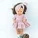 Minikane doll outfit, Miniland doll dress, Paola Reina doll dress, Velvet dress and headband, Minikane clothes (pink dress)