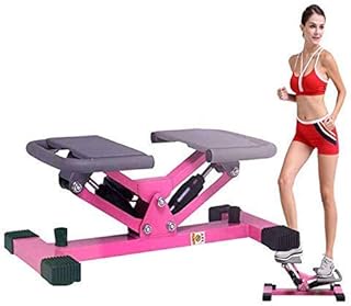SCIAZA step machine Adjustable Twist Exercise Stepper Machine Mini Multi-Function Mute Exercise Machine Equipment for Home Gym Use,Pink Efficency