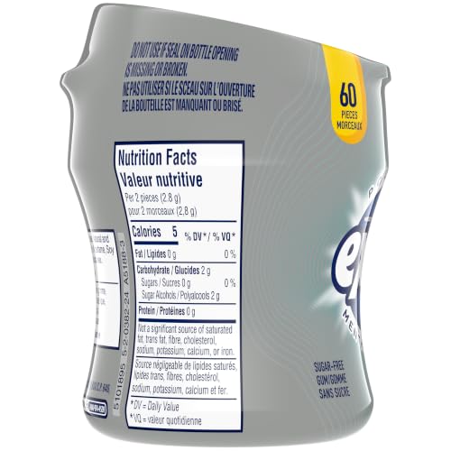 Excel Sugar-Free Gum, Polar Ice, 60pc Bottle, 6ct {Imported from Canada} - image 2