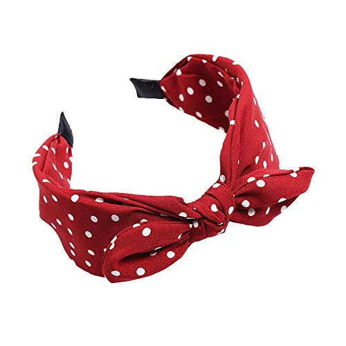 Womens Wide Polka Dots Headbands Headwraps Hair Band With Bow Pack Of 3 #TOP1
