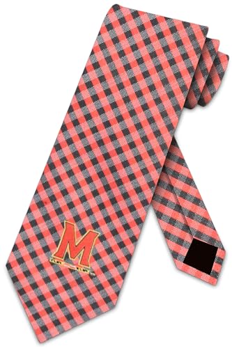 Eagles Wings Maryland Ties Terrapins Mens College Neckties (Gingham Microfiber)