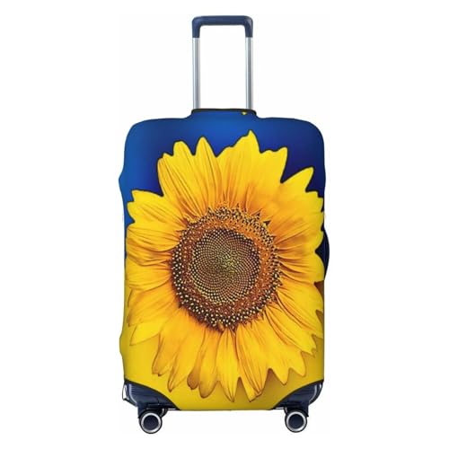 Ukraine Flag Sunflower Luggage Cover For Travel Suitcase Protector Fits 18-32 Inch Case X-Large