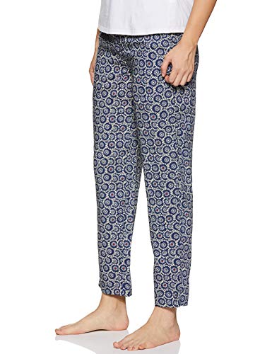 Image of Van Heusen Women's Printed Lounge Pants | Drawstrings & Side Pockets | Ultra Soft Fabric | Relaxed Fit | At home pyjamas | Everyday Comfort | Printed | Style 55306 | Available in Pack of 1 & 2