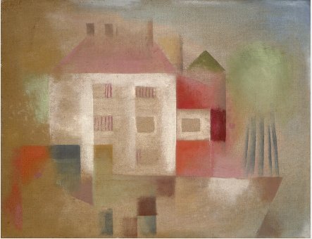 Cuadro Paul Klee House in The Suburbs en marco negro mate de calidad artística