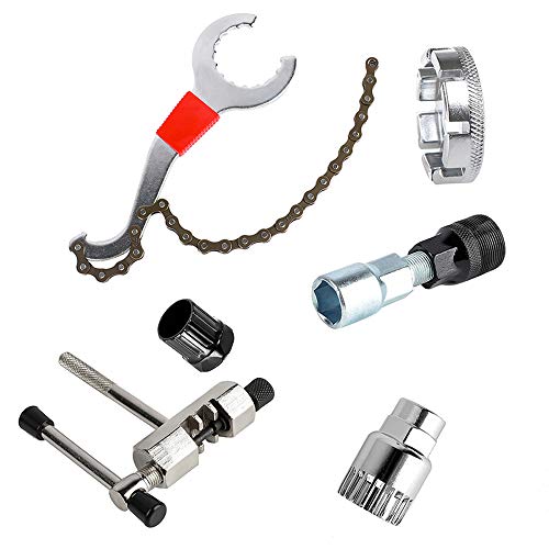 Lasamot Kit de ferramentas de reparo de bicicleta para bicicletas e correntes, cortador de volante,