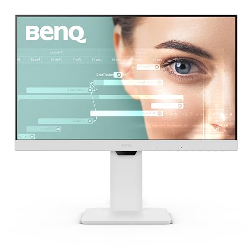 Image of BenQ GW2486TC Office USB hub Monitor 24" 1080p | Coding Mode | IPS | Eye-Care Tech | Adaptive Brightness | Height Adjustable | White Monitor | Noice-Cancelling Mic | Daisy Chain | USB-C