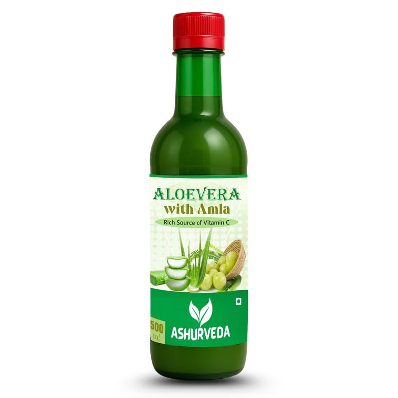 Aloe Vera with Amla Juice 500ml | Herbal Tonic with Natural Nutrients & Antioxidants | Supports Digestion, Skin Glow, Hair Strength & Vitality | Traditional Blend for Internal Balance Aloe Vera with Amla Juice 500ml | Herbal Tonic with Natural Nutrients & Antioxidants | Supports Digestion, Skin Glow, Hair Strength & Vitality | Traditional Blend for Internal Balance