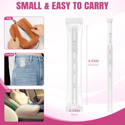 30 PACK Disposable Vaginal Suppository Applicator for Women，Fits Most Lubricants Creams Gels Pills Tablet Suppositories，Threaded End, Soft & Small Tip，with Dosage Markings，Individually Wrapped - Thumbnail 4
