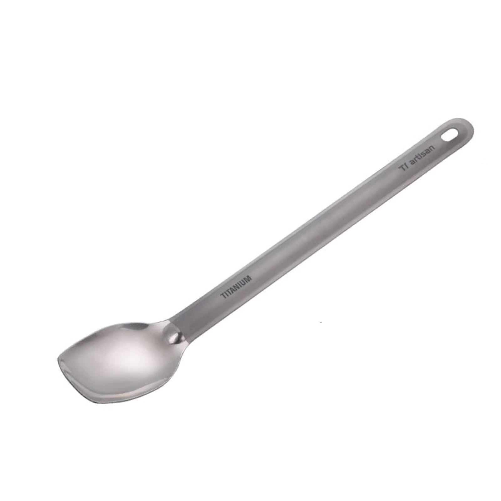 Titanium Long Handle Spoon 8.9inch, Ultralight Camping Spork Titanium Spork Camping Utensils Portabale Flatware Cutlery for Outdoor Backpacking Hiking Travel Picnic (Spoon (TA8120P))