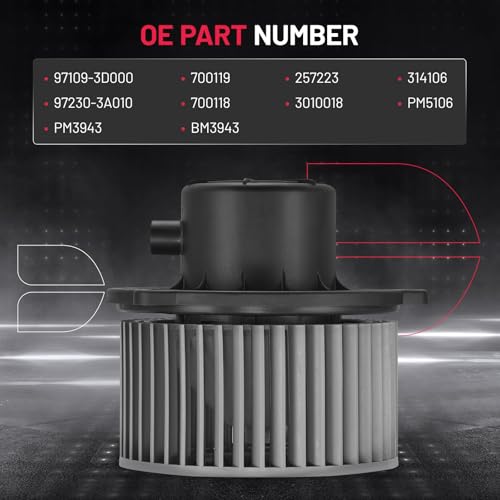 Image of BDFHYK AC Heater Blower Motor Fan 700118 Compatible with Kia 01-06 Optima, Compatible with Hyundai 99-05 Sonata, 01-06 Santa Fe, 01-01 XG300, 02-05 XG350,HVAC Blower Motor Assembly PM5106 BM3943