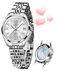 L9801: Silver band & White dial