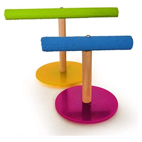 POPETPOP Wooden Bird Perch and Play Stand Cover