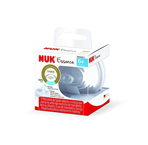 Bico Essence Silicone Liq. Engrossados S2 - NUK, Tam 2 (6+ Meses)