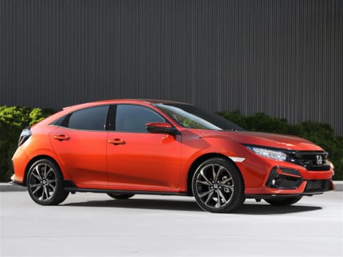 Moldura de poste de pilar compatible con Honda Civic Hatchback 2022-2024 5