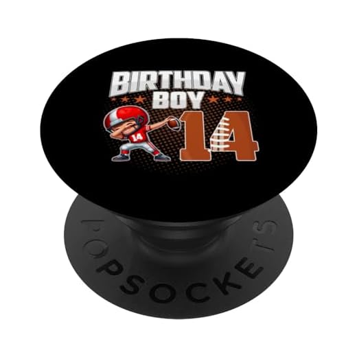 14 cumpleaños niño fútbol dabbing 14 años niño cumpleaños PopSockets PopGrip Intercambiable