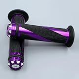 Die Gummi-Lenkergriffe für Motorräder haben ein rutschfestes Griffdesign mit vielen Gurten auf der Lenkeroberfläche, was eine sanfte Gaseinstellung und bessere Kontrolle ermöglicht. Außerdem absorbieren sie starke Vibrationen, was für ein angenehmes Fahrerlebnis sorgt und Ihre Fahrsicherheit gewährleistet.