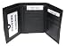 Ladies Black Leather Lambskin Wallet W Coin Purse 776l