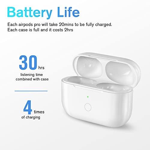 Compatible for AirPods Pro 2nd & 1st Generation Charging Case Replacement, Compatible for Wireless AirPods Pro 2 1 Charger Case with Bluetooth Pairing Sync Button, Built-in Large Battery by CCAN - Image 4