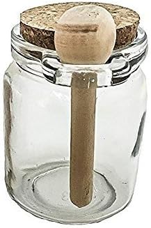 8 oz Glass Jar with Wooden Spoon