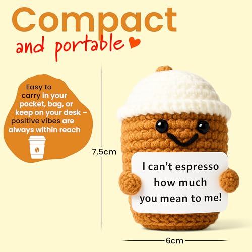 Muñeca Crochet Espresso Coffee Positive & Expressive miniatura 3