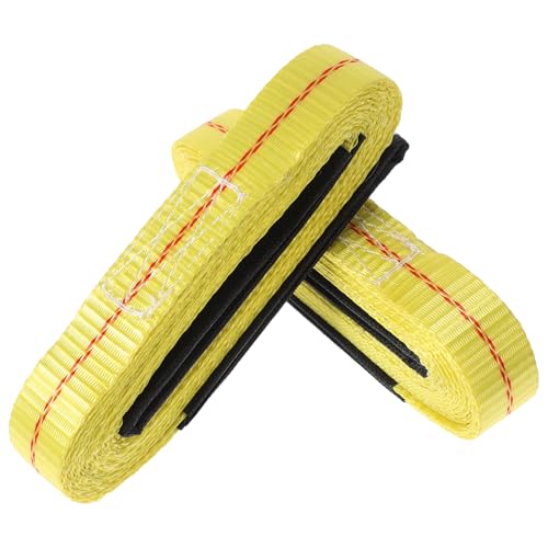 DECORNIJIA 2 Piezas Eslingas Planas de Elevación de Correas Resistentes para Carga y Remolque Soporte Seguro para Mover Muebles y Levantar Objetos Pesados