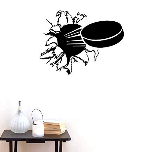 Vinilo decorativo hockey negro 40x52 cm BIBITIME miniatura 1