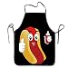 Novelty Funny Hotdog Ketchup Unisex Kitchen Chef Apron - Chef Apron For Cooking,Baking,Crafting,Gardening And BBQ
