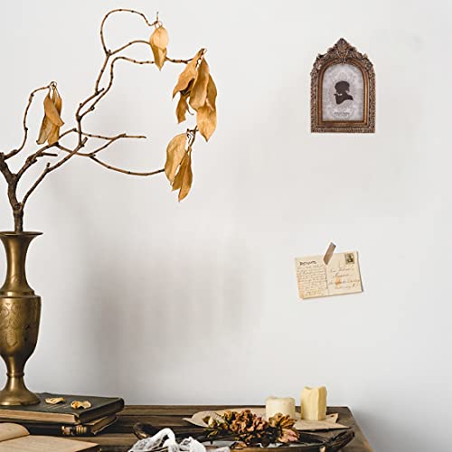 Sikoo Vintage Mini 2.5 × 3.5 Picture Frame Antique Small Ornate Table Top Wall Mounting Photo Frame With High Definition Glass Front For Home Decor, Photo Gallery, Art,Bronze Gold (2.5X3.5) #TOP4