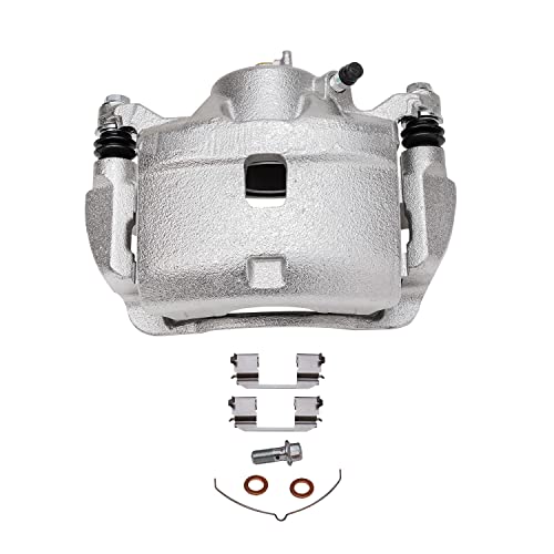 Image of Detroit Axle - Front Brake Kit for 2003-2011 Honda Element 2002-2004 CR-V Disc Brake Caliper w /Bracket Ceramic Brakes Pads w /Hardware Replacement