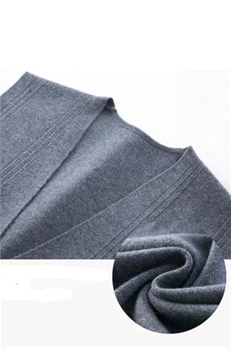 Men Warm Knit Vest Button V-Neck Sleeveless Sweater Tops Thick Casual Suit Business Waistcoat3