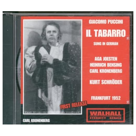 Joesten, Bensing, Kronenberg, - Puccini: Il Tabarro (Frankfurt, 195