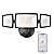 Onforu 55W Smart LED Flood Lights Outdoor, 5500LM, Tunable 2700K-6500K, APP Control, WiFi Alexa Security Lights with Timer & Adjustable 3 Head, IP65 Waterproof for House, Yard, Porch, Garage, Backyard