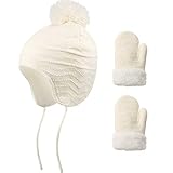 Mantenga a los niños abrigados: el gorro y los guantes de lana son un regalo ideal para sus hijos, hermanitos y hermanos pequeños, estudiantes y otros niños pequeños, que pueden mantenerlos calientes y disfrutar jugando al aire libre en los días de invierno