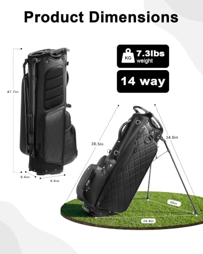 Findway PU Leather Golf Stand Bag