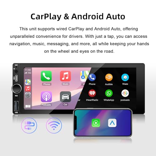 Radio para auto con pantalla táctil 6.86" EZoneTronics miniatura 3