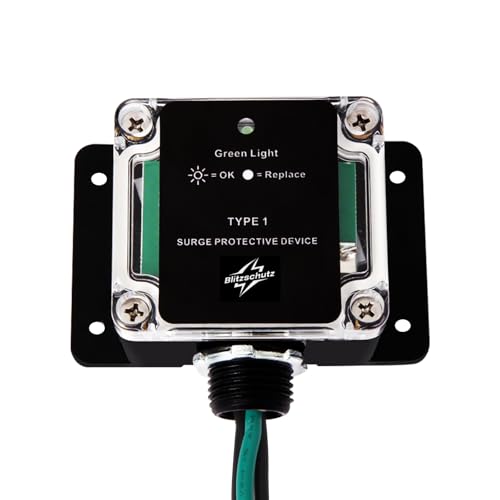 Whole House Surge Protector,HVAC Surge Protector, 200K Amps(SCCR),100KA(Surge Capacity per Phase),Single-Phase(or Split Phase),3-Wire for 120/240V