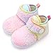 FEETCITY Infant Boots Baby Boys Girls Slippers Cozy Fleece Ankle Booties Soft Bottom Warm Cartoon Socks Newborn Crib Shoes 12-18Months
