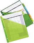 AVERY Big Tab Pocket Insertable Plastic Dividers for Laser and Inkjet Printers, 9-1/4" x 11-1/8", 8 tabs, Multi-Colour, 1 Set, (11903)