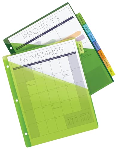 AVERY Big Tab Pocket Insertable Plastic Dividers for Laser and Inkjet Printers, 9-1/4" x 11-1/8", 8 tabs, Multi-Colour, 1 Set, (11903) image 8