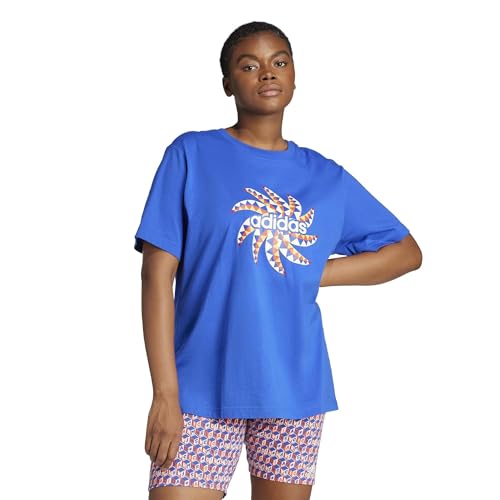 Adidas Women's Farm Rio Graphic T-Shirt, Bold Blue, Small