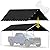 10x20 Ft Carport Canopy Replacement Cover for Canopy Tent Car Tent Garage Shelter Top Tarp Black Portable Carport with 120lbs Tensile Strength Ties (Only Top Cover, Frame is not Included)
