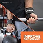 ProFitness Weight Lifting Straps - 10” Long Wrist Straps for Weightlifting - Padded Neoprene Lifting Straps Gym with Non Slip Silicone Grip Men and Women - Weightlifting Wrist Straps - Image 4