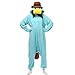 Superband Unisex Adult Perry The Platypus Costume Halloween Christmas Pajamas Sleepwear,Sky-Blue,M
