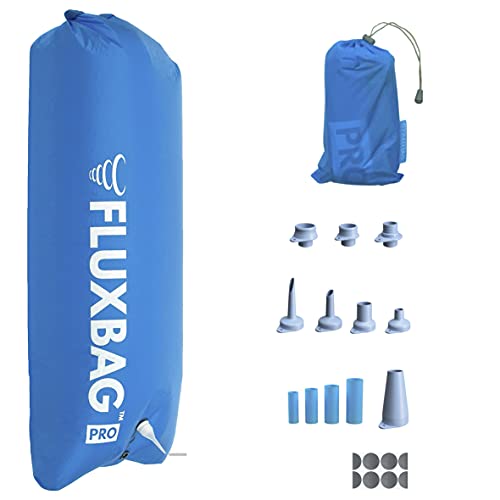 FLUXBAG Pro 140L - Super Fast Outdoor Air Pump. 3-in1 Multiple use: Pump Sack, XXL Dry Bag, Beach Pillow (Pro:...