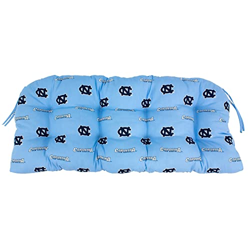 Image of College Covers Everything Comfy North Carolina Tar Heels Indoor Outdoor Settee Loveseat Bench Cushions